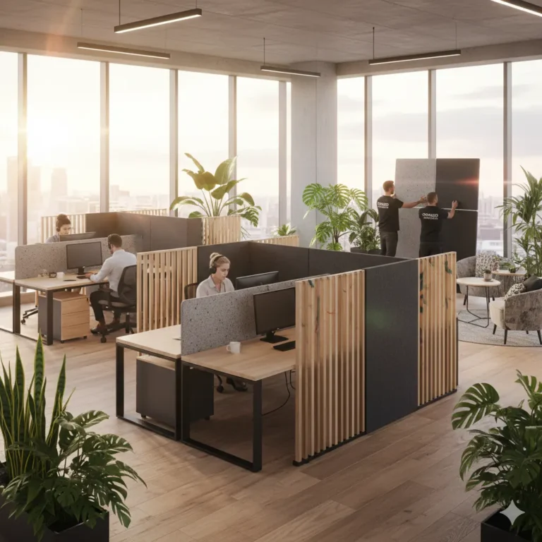 תכנון והתקנת ריהוט משרדי בחלל של עובדים באופן ספייס